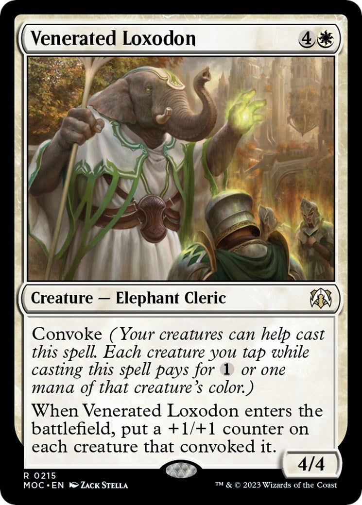 Image for Venerated Loxodon (215) [March of the Machine] - Magic: The Gathering