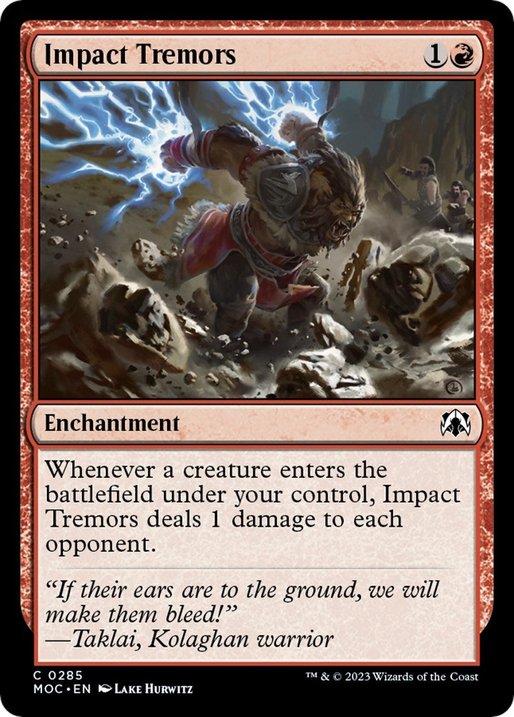 Image for Impact Tremors (285) [March of the Machine] - Magic: The Gathering