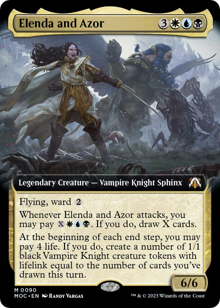 Image for Elenda and Azor (Extended Art) (90) [March of the Machine] - Magic: The Gathering