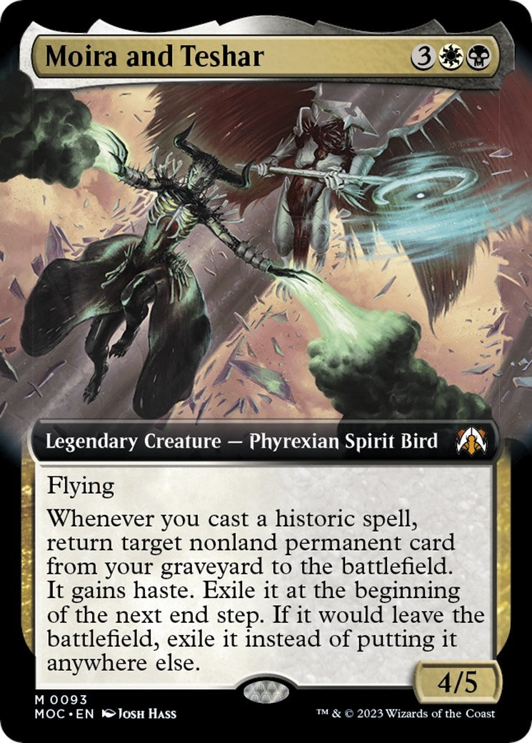 Image for Moira and Teshar (Extended Art) (93) [March of the Machine] - Magic: The Gathering