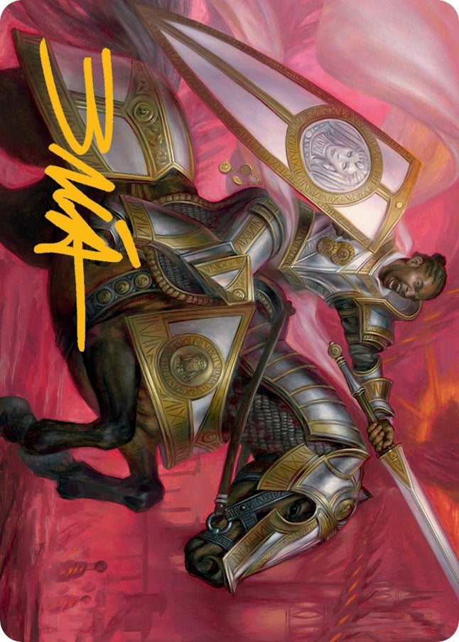 Image for Sigiled Sentinel Art Card (Gold-Stamped Signature) (9) [March of the Machine] - Magic: The Gathering