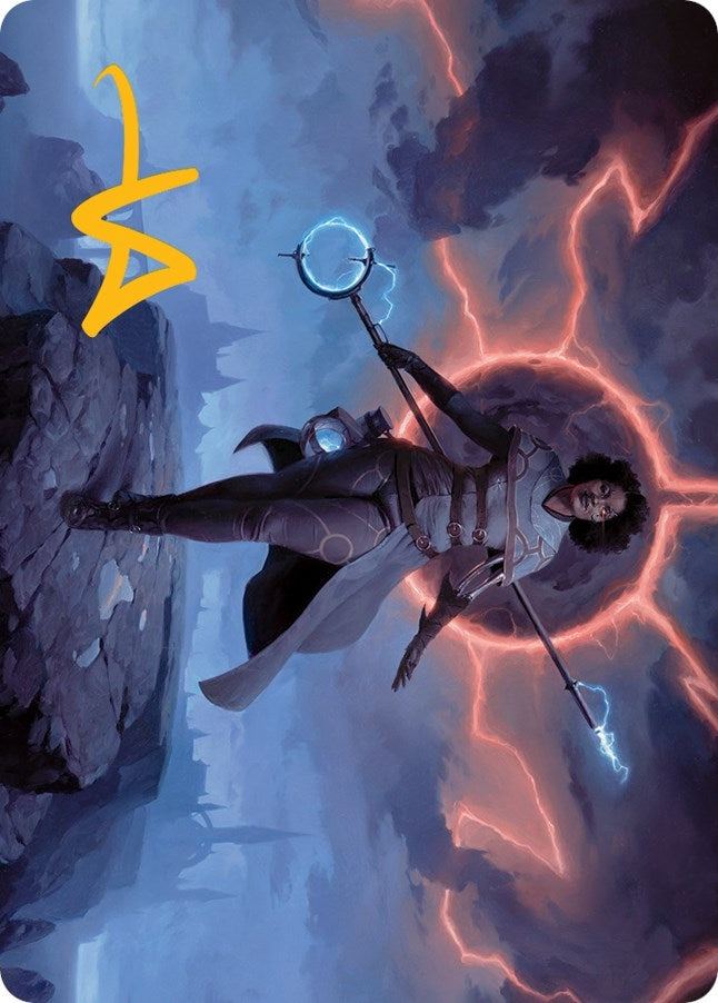 Image for Rona, Herald of Invasion Art Card (Gold-Stamped Signature) (16) [March of the Machine] - Magic: The Gathering