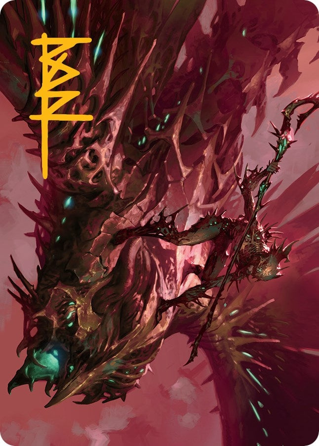 Image for Skyclave Invader Art Card (Gold-Stamped Signature) (18) [March of the Machine] - Magic: The Gathering