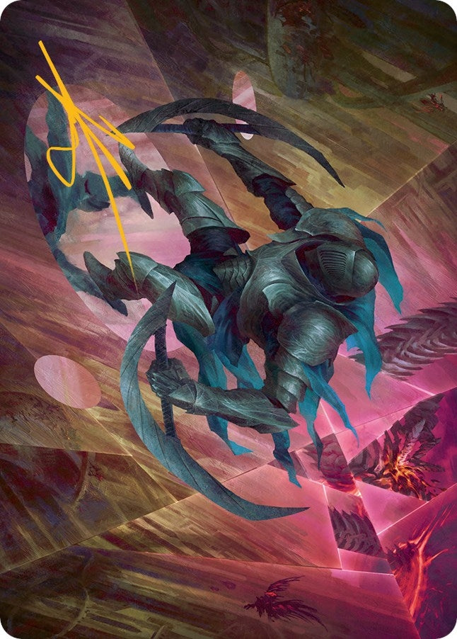 Image for Xerex Strobe-Knight Art Card(Gold-Stamped Signature) (20) [March of the Machine] - Magic: The Gathering