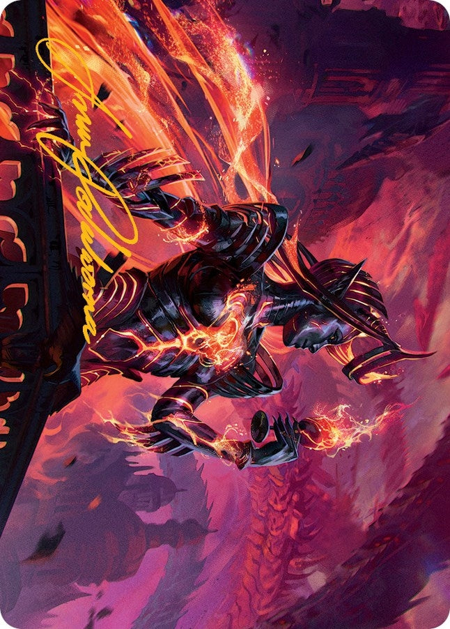 Image for Ayara, Furnace Queen Art Card (Gold-Stamped Signature) (21) [March of the Machine] - Magic: The Gathering