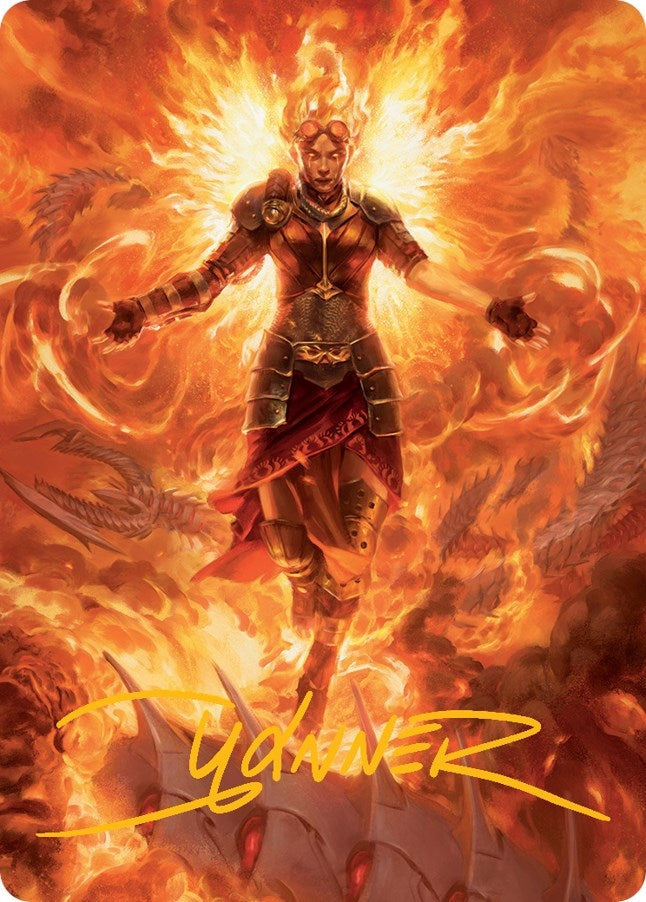 Image for Chandra, Hope's Beacon Art Card (Gold-Stamped Signature) (30) [March of the Machine] - Magic: The Gathering