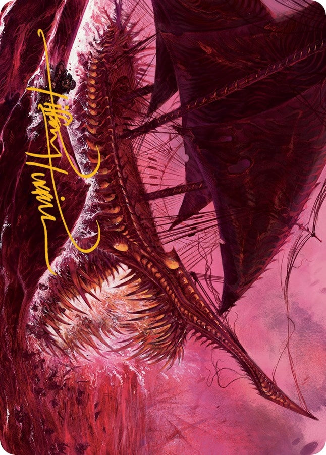 Image for Marauding Dreadship Art Card (Gold-Stamped Signature) (36) [March of the Machine] - Magic: The Gathering