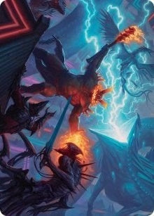 Image for Hidetsugu and Kairi Art Card (45) [March of the Machine] - Magic: The Gathering