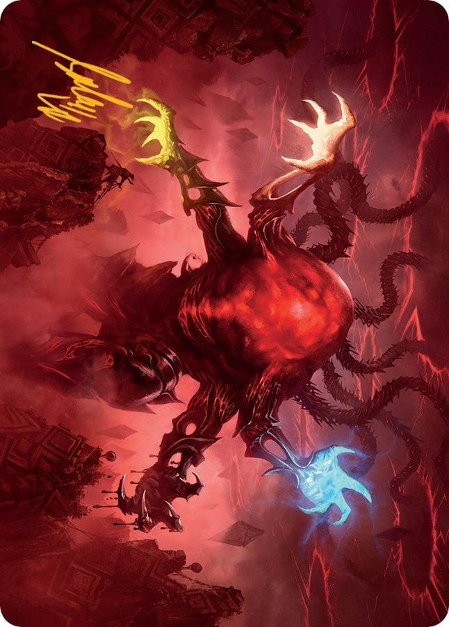 Image for Omnath, Locus of All Art Card (51/81) (Gold-Stamped Signature) (51) [March of the Machine] - Magic: The Gathering
