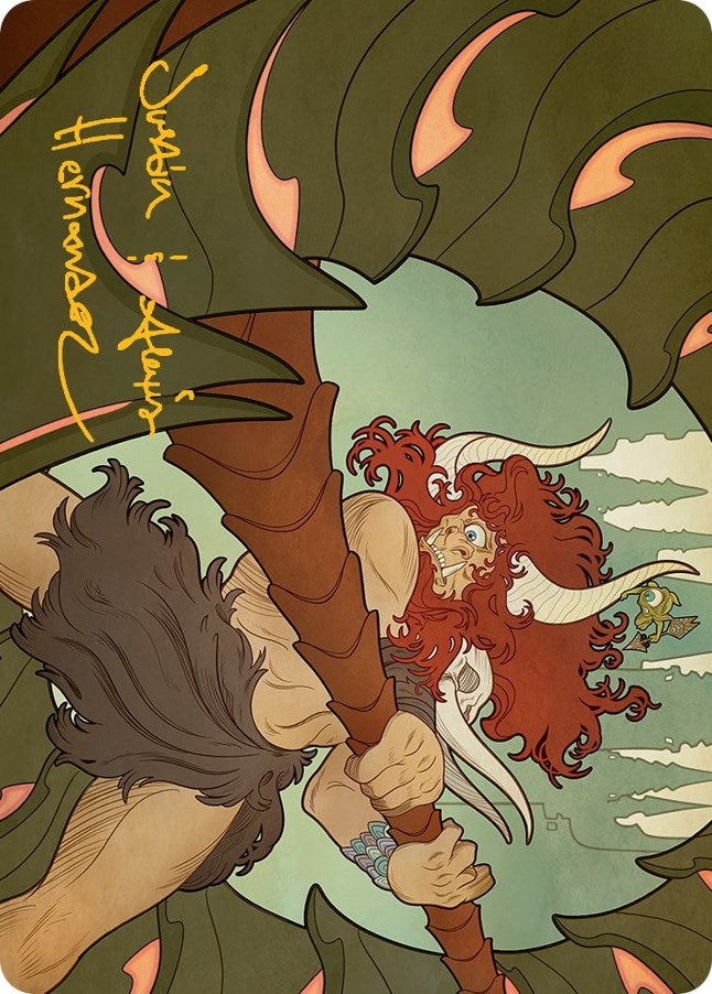 Image for Borborygmos and Fblthp Art Card (57/81) (Gold-Stamped Signature) (57) [March of the Machine] - Magic: The Gathering