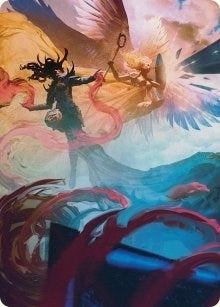 Image for Drana and Linvala Art Card (58) [March of the Machine] - Magic: The Gathering