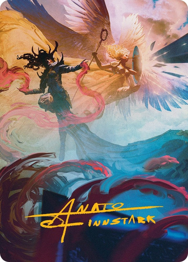 Image for Drana and Linvala Art Card (Gold-Stamped Signature) (58) [March of the Machine] - Magic: The Gathering
