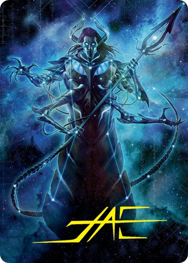 Image for Heliod, the Warped Eclipse Art Card (Gold-Stamped Signature) (60) [March of the Machine] - Magic: The Gathering