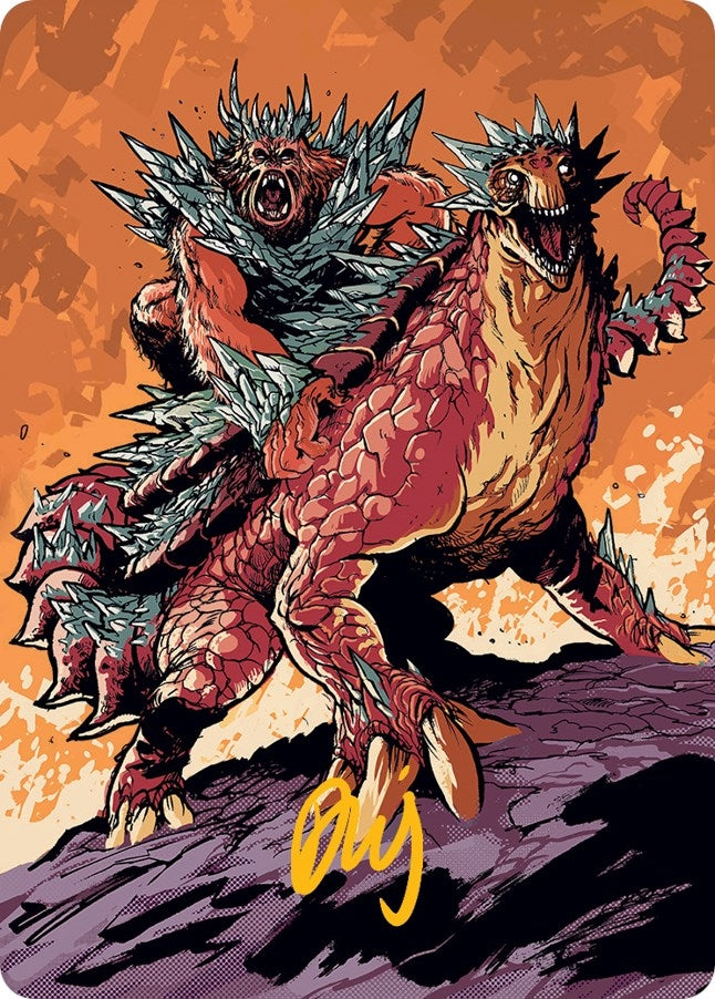 Image for Kogla and Yidaro Art Card (Gold-Stamped Signature) (61) [March of the Machine] - Magic: The Gathering