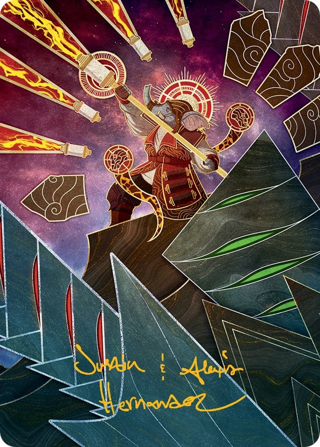 Image for Quintorius, Loremaster Art Card (63/81) (Gold-Stamped Signature) (63) [March of the Machine] - Magic: The Gathering