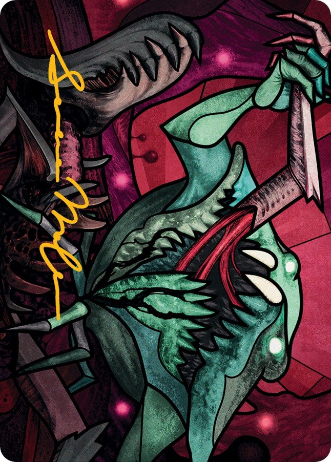 Image for Yargle, Glutton of Urborg Art Card (Gold-Stamped Signature) (72) [March of the Machine] - Magic: The Gathering
