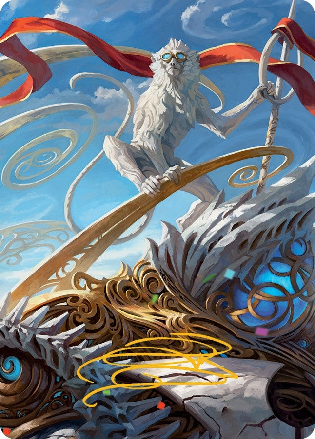 Image for Ragavan, Nimble Pilferer Art Card (Gold-Stamped Signature) (74) [March of the Machine] - Magic: The Gathering