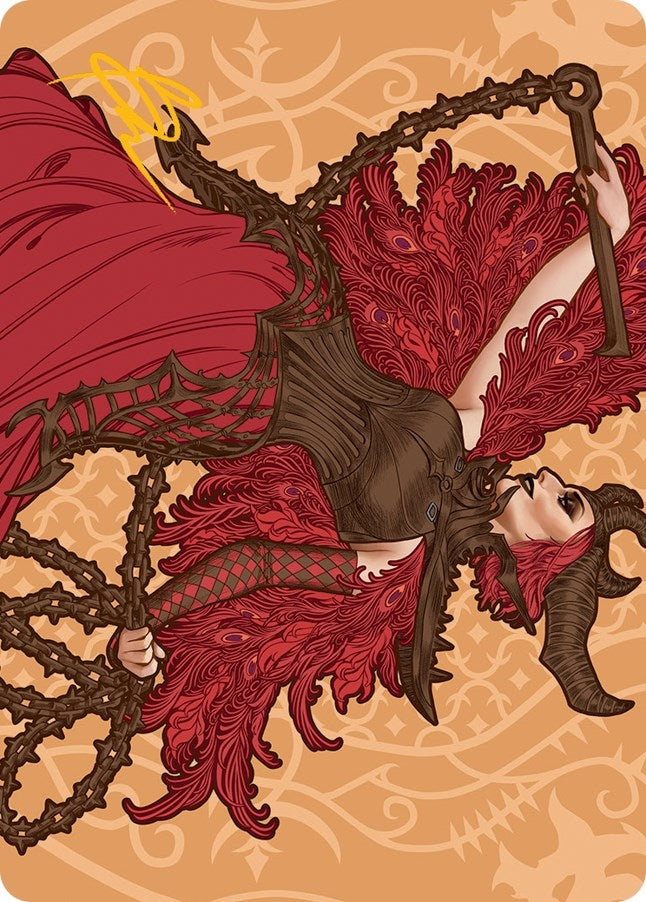 Image for Judith, the Scourge Diva Art Card (Gold-Stamped Signature) (80) [March of the Machine] - Magic: The Gathering