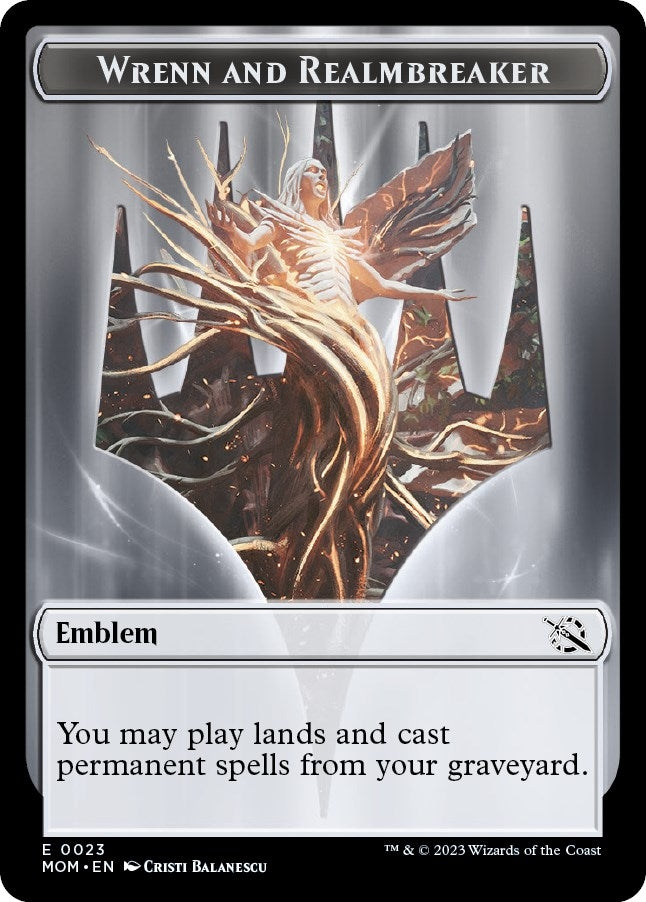 Image for Emblem - Wrenn and Realmbreaker (23) [March of the Machine] - Magic: The Gathering