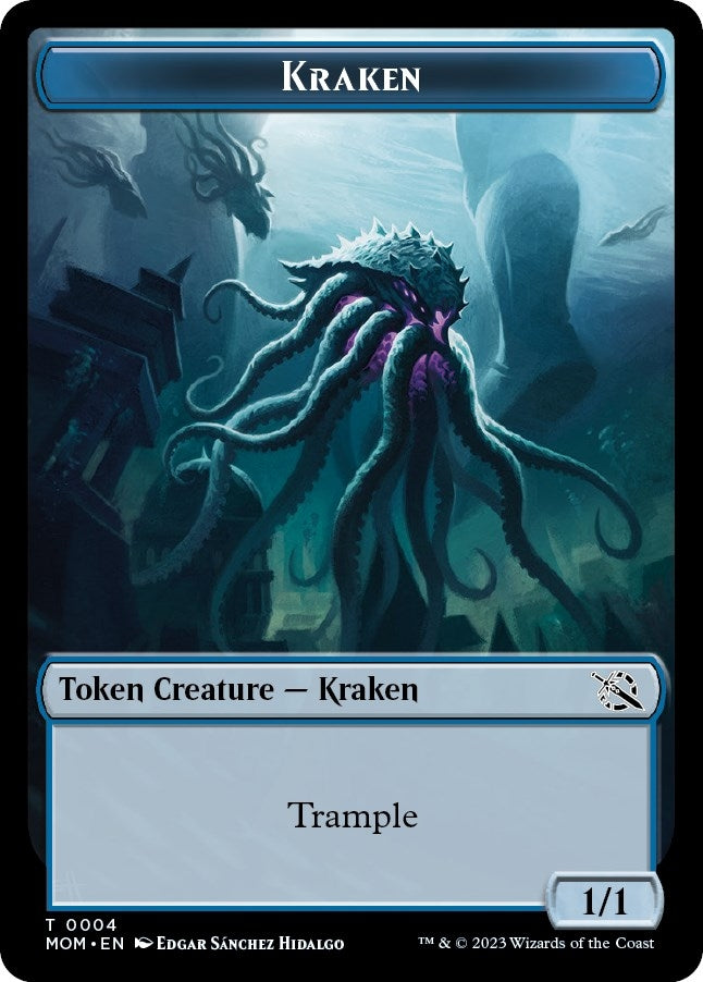 Image for Kraken Token (4) [March of the Machine] - Magic: The Gathering