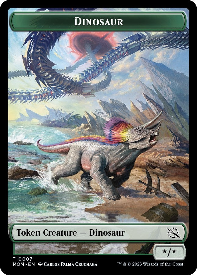 Image for Dinosaur Token (7) [March of the Machine] - Magic: The Gathering