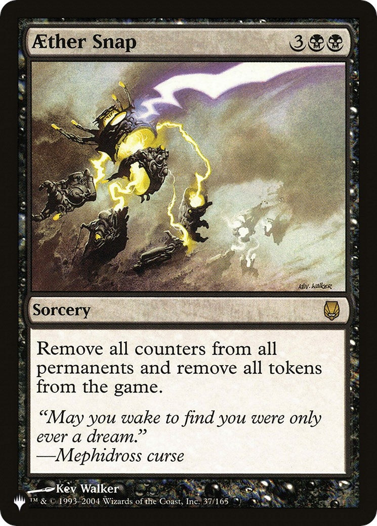Image for Aether Snap (37/165) [The List Reprints] - Magic: The Gathering