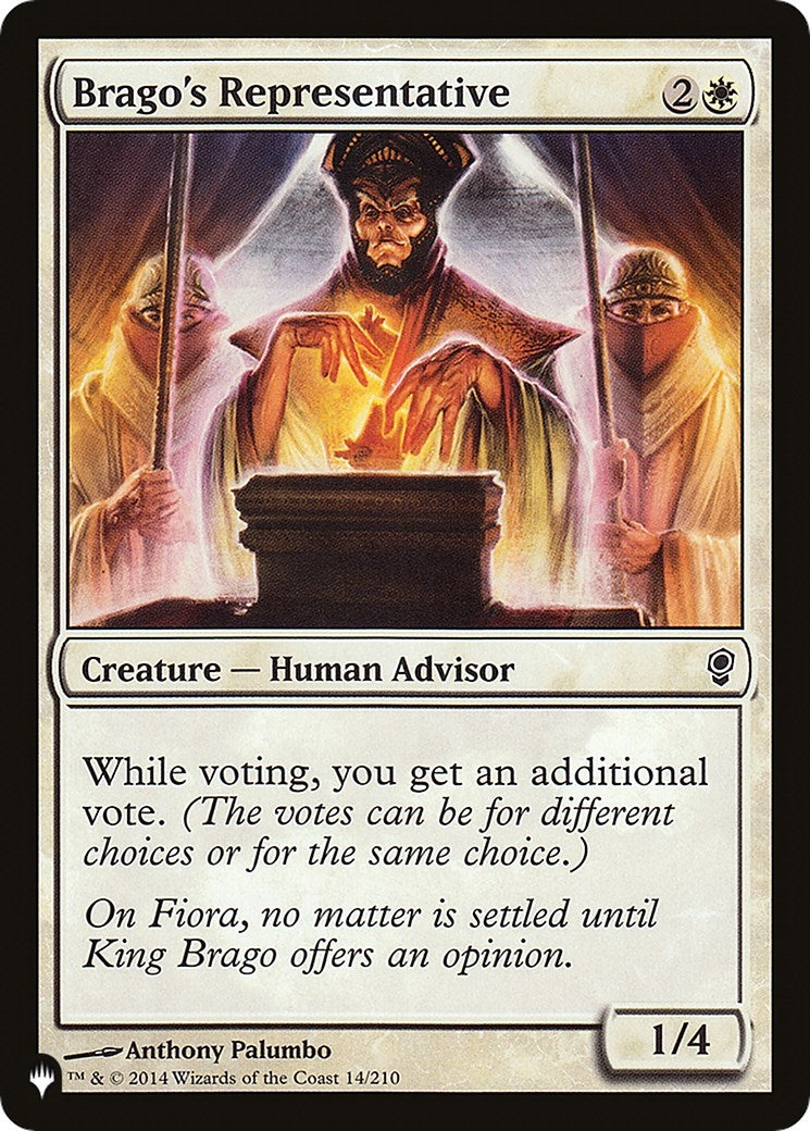 Image for Brago's Representative (14/210) [The List Reprints] - Magic: The Gathering