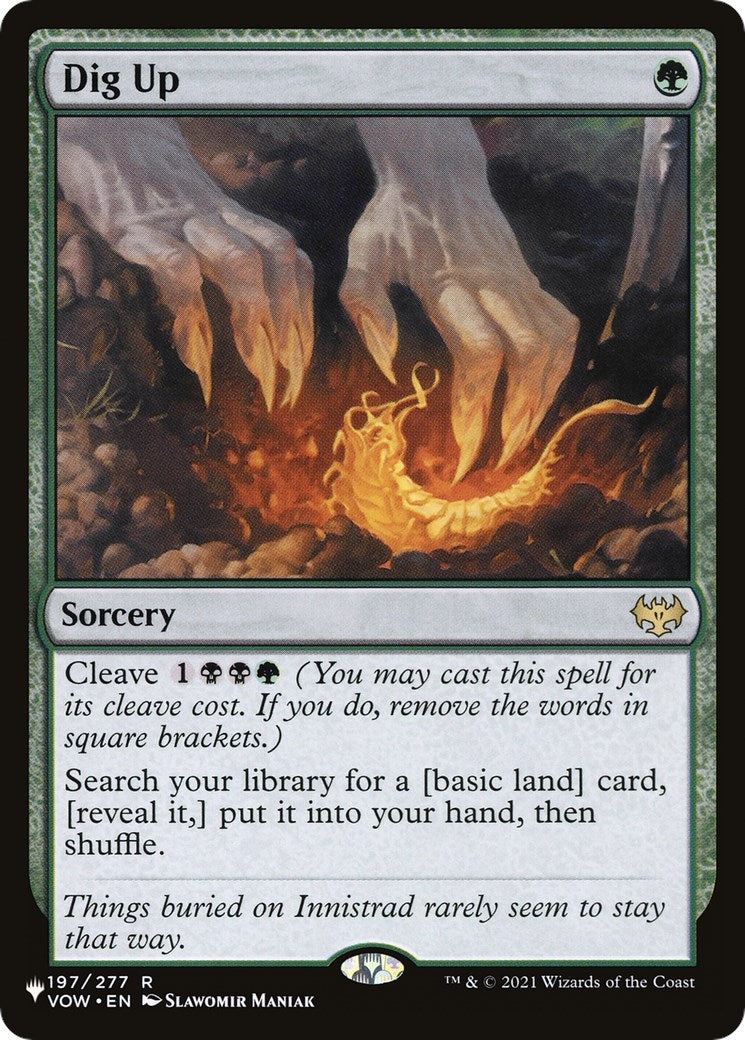 Image for Dig Up (197/277) [The List Reprints] - Magic: The Gathering