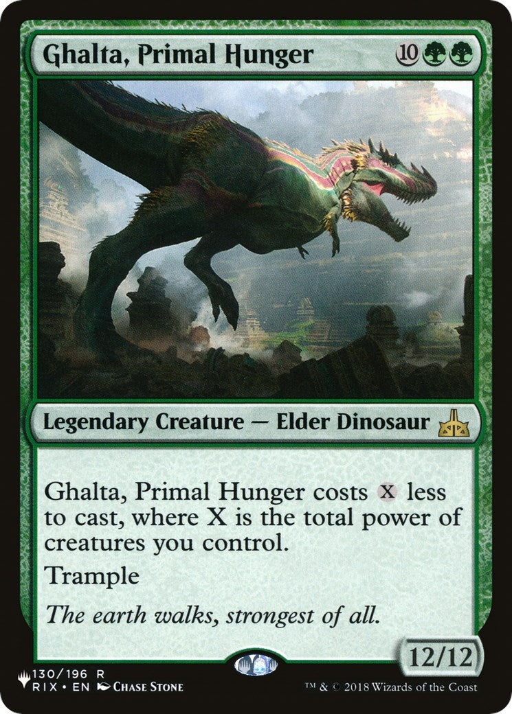 Image for Ghalta, Primal Hunger (130/196) [The List Reprints] - Magic: The Gathering