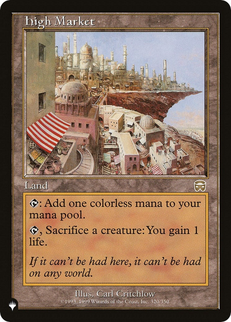 Image for High Market (320/350) [The List Reprints] - Magic: The Gathering