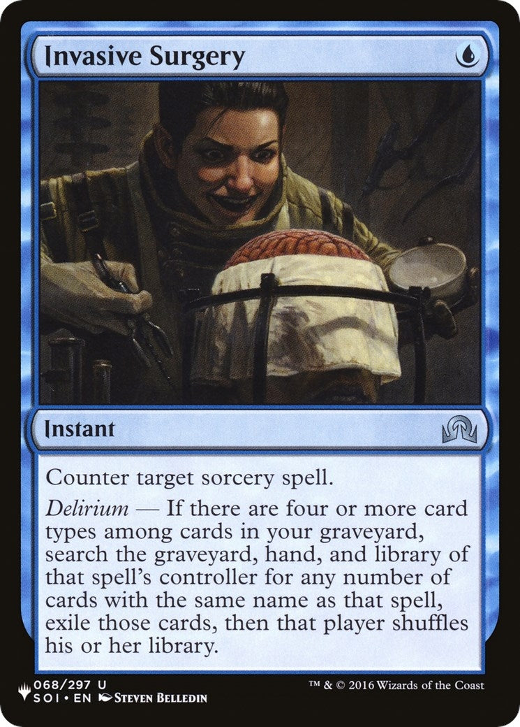 Image for Invasive Surgery (068/297) [The List Reprints] - Magic: The Gathering
