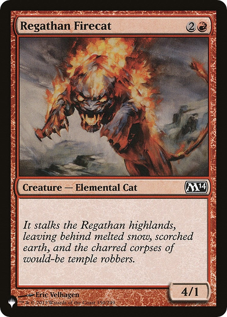 Image for Regathan Firecat (150/249) [The List Reprints] - Magic: The Gathering