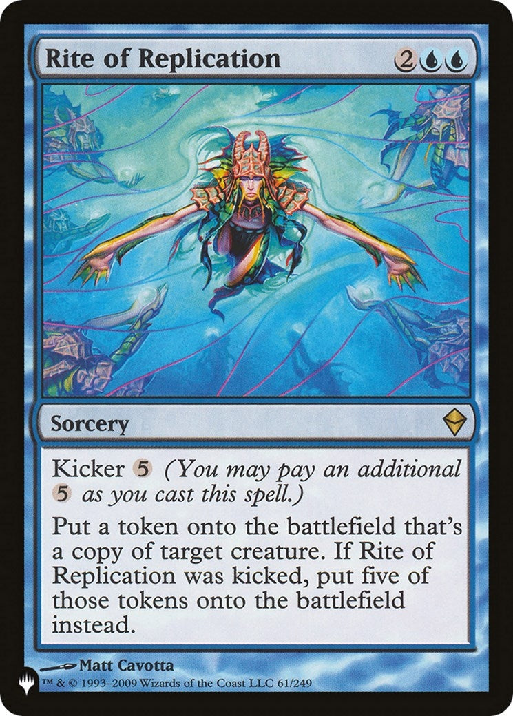 Image for Rite of Replication (ZEN) (61/249) [The List Reprints] - Magic: The Gathering