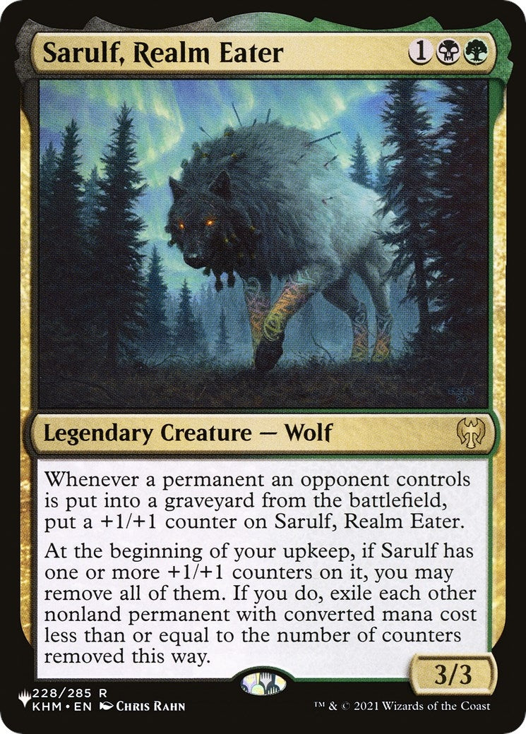 Image for Sarulf, Realm Eater (228/285) [The List Reprints] - Magic: The Gathering