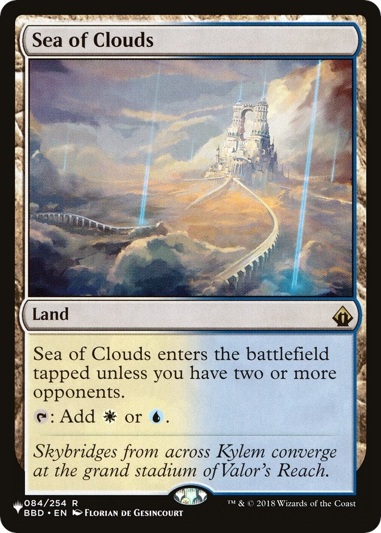Image for Sea of Clouds (084/254) [The List Reprints] - Magic: The Gathering