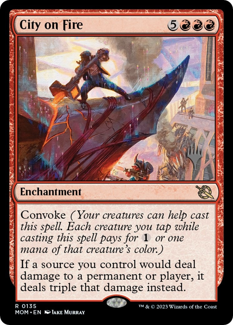 Image for City on Fire (135) [March of the Machine] - Magic: The Gathering
