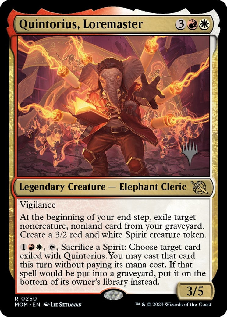 Image for Quintorius, Loremaster (250) [March of the Machine] - Magic: The Gathering