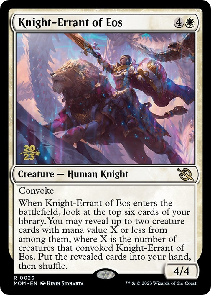 Image for Knight-Errant of Eos (26) [Prerelease Cards] - Magic: The Gathering