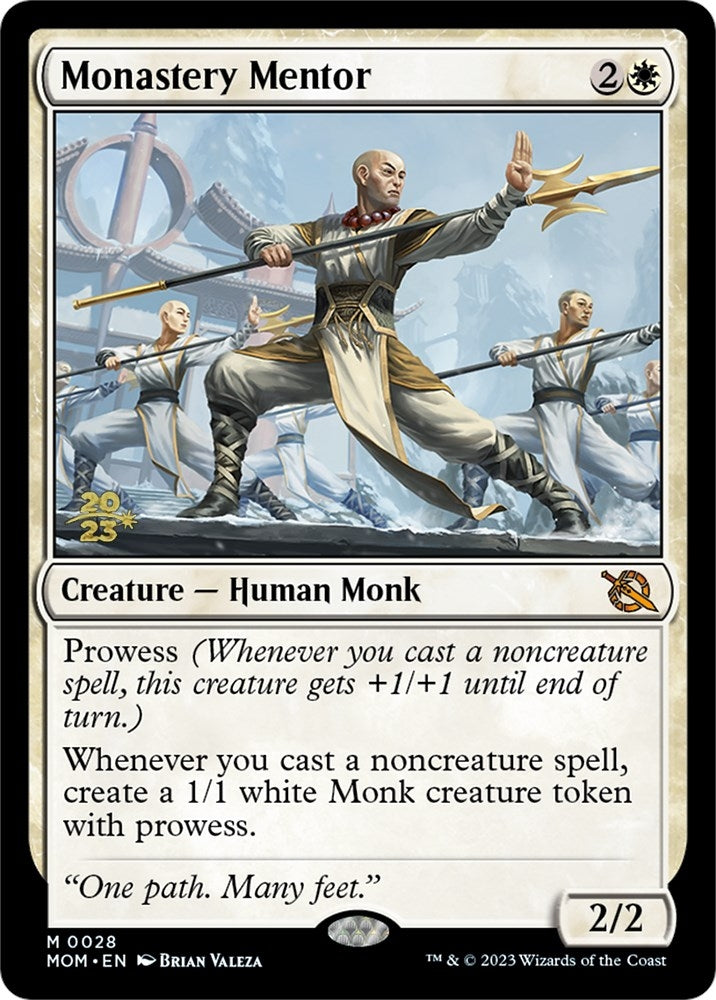 Image for Monastery Mentor (28) [Prerelease Cards] - Magic: The Gathering
