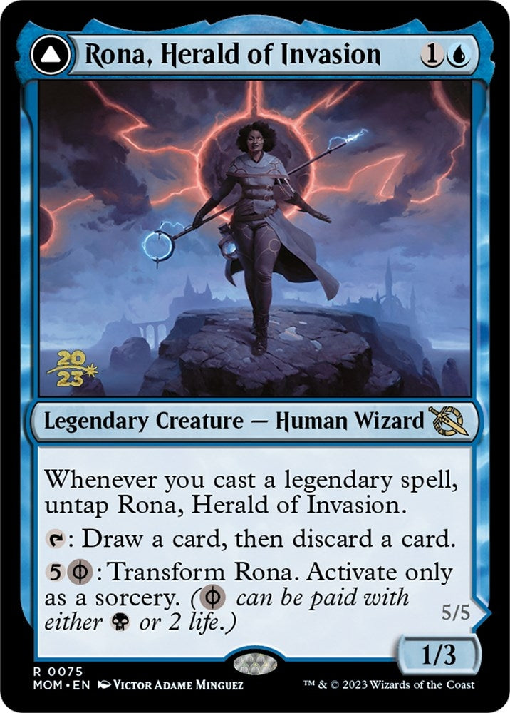 Image for Rona, Herald of Invasion (75) [Prerelease Cards] - Magic: The Gathering