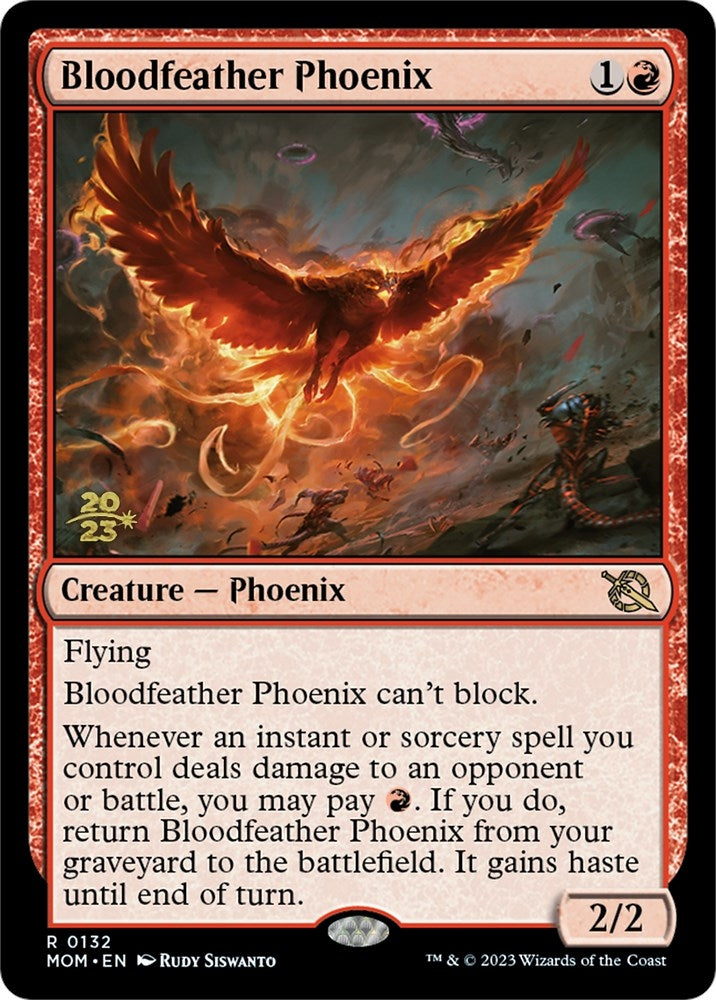 Image for Bloodfeather Phoenix (132) [Prerelease Cards] - Magic: The Gathering