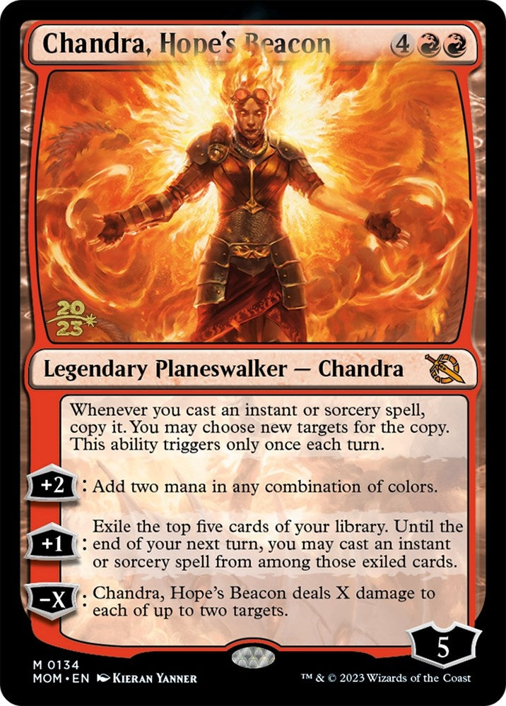Image for Chandra, Hope's Beacon (134) [Prerelease Cards] - Magic: The Gathering