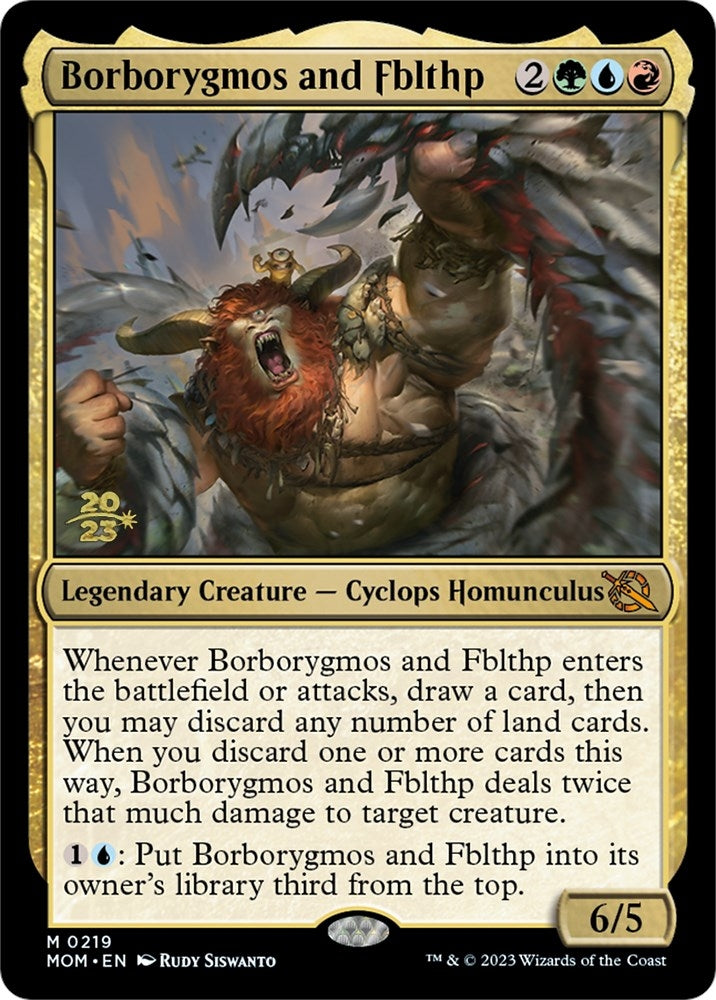 Image for Borborygmos and Fblthp (219) [Prerelease Cards] - Magic: The Gathering