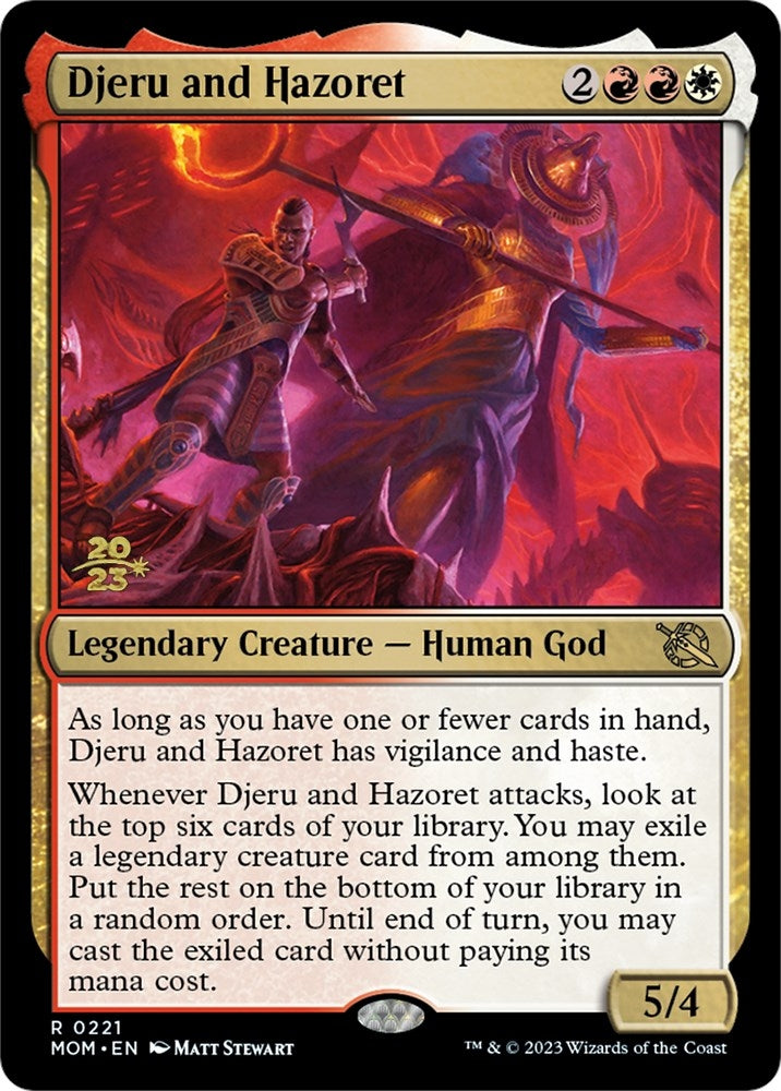 Image for Djeru and Hazoret (221) [Prerelease Cards] - Magic: The Gathering