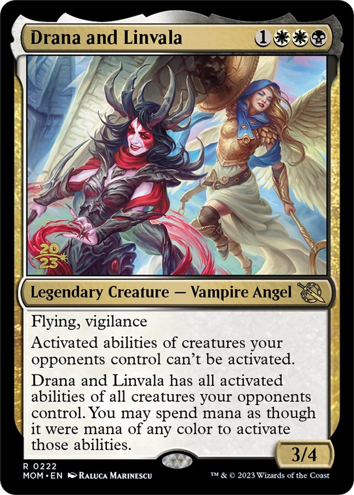 Image for Drana and Linvala (222) [Prerelease Cards] - Magic: The Gathering