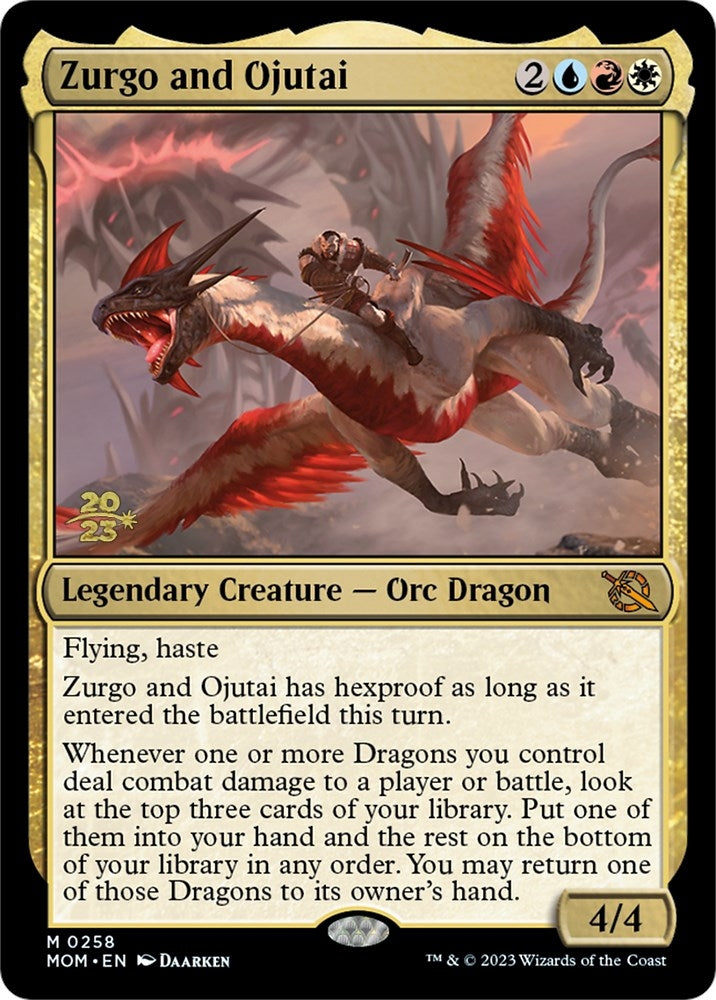 Image for Zurgo and Ojutai (258) [Prerelease Cards] - Magic: The Gathering