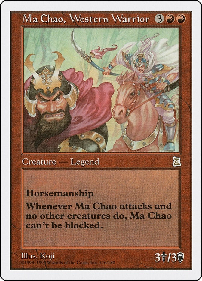 Image for Ma Chao, Western Warrior (116) [Portal Three Kingdoms] - Magic: The Gathering
