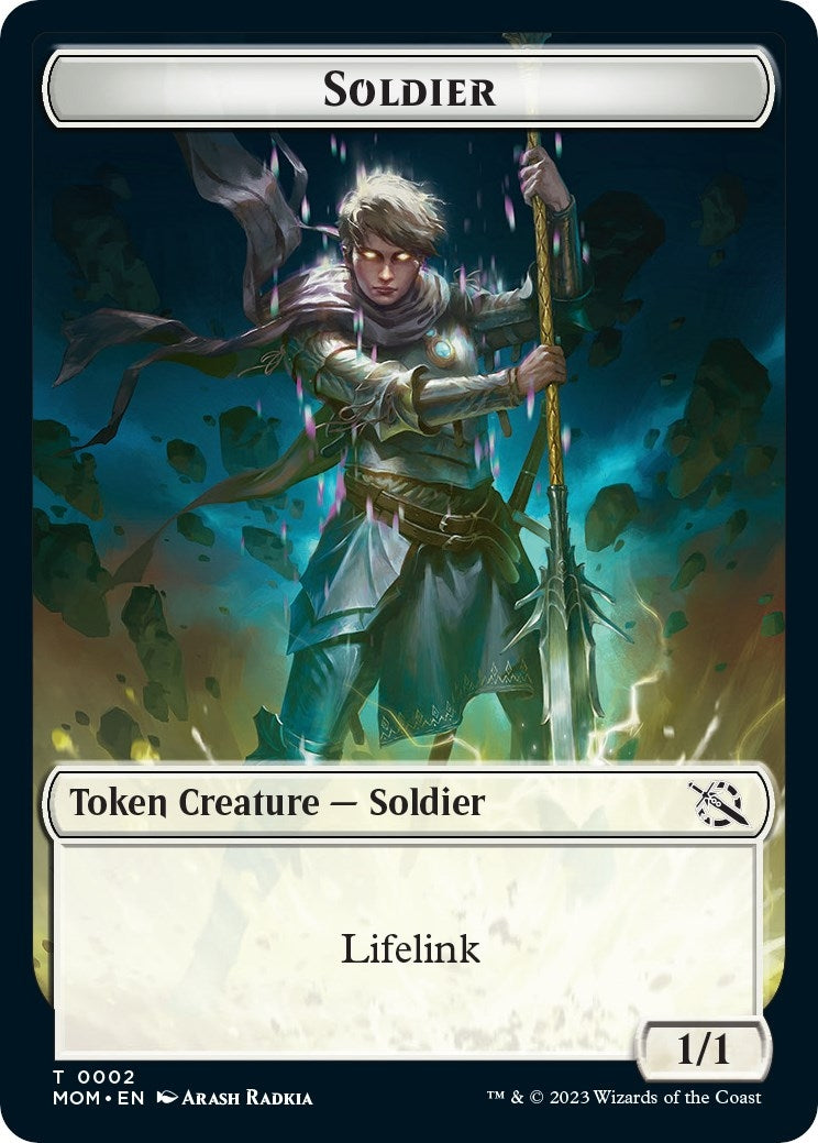 Image for Soldier // Knight Double-Sided Token (2 // 10) [March of the Machine] - Magic: The Gathering