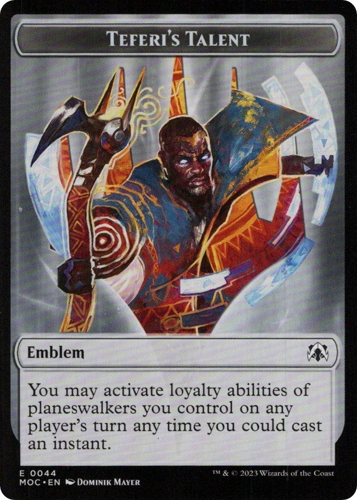 Image for Emblem - Teferi's Talent (44) [March of the Machine] - Magic: The Gathering