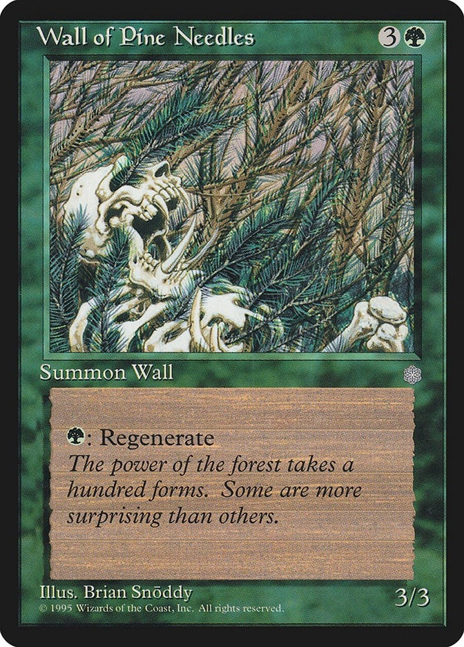 Image for Wall of Pine Needles [Ice Age] - Magic: The Gathering
